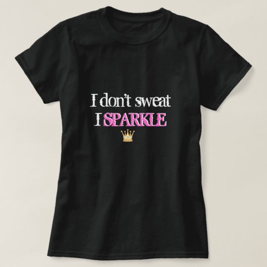 Ik zweet niet dat ik shirt spleet (Design voorkant)