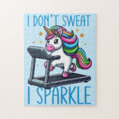 Ik zweet niet, ik fonkel je training legpuzzel (Verticaal)