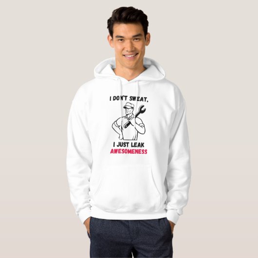 Ik zweet niet, ik lek gewoon Awesomeness - Luchtva Hoodie (Voorkant volledig)