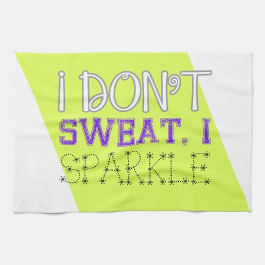 Ik zweet niet, ik spleet theedoek (Horizontaal)