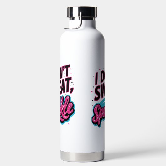 Ik zweet niet, ik sprankel plezier waterfles (Rechts)