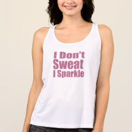 Ik zweet niet, ik sprankel workout tank