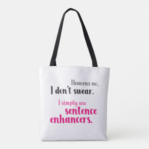 Ik zweet niet - Roze Tote Bag