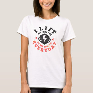 Ik zwef elke dag (zalm) t-shirt