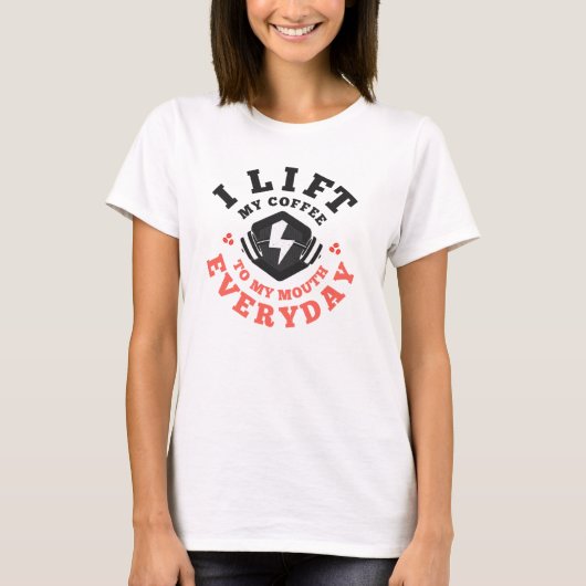 Ik zwef elke dag (zalm) t-shirt (Voorkant)