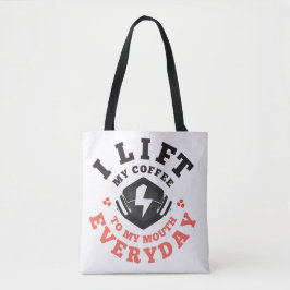 Ik zwef elke dag (zalm) tote bag