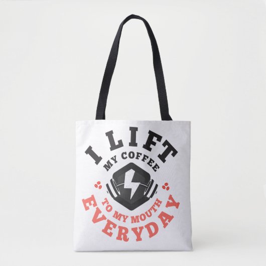 Ik zwef elke dag (zalm) tote bag (Voorkant)