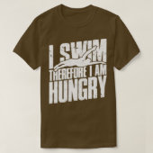 Ik zwem dus ik heb honger zwemmen 1 t-shirt (Design voorkant)