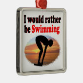 IK ZWEM LIEVER METALEN ORNAMENT (Rechts)