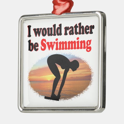 IK ZWEM LIEVER METALEN ORNAMENT (Links)