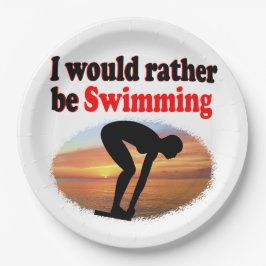 IK ZWEM LIEVER PAPIEREN BORDJE