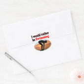 IK ZWEM LIEVER VIERKANTE STICKER (Envelop)