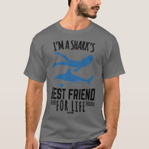 Ik zwem met haaien in het zee t-shirt