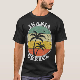 Ikaria Island Greece Vacation Summer Travel Vintag T-shirt