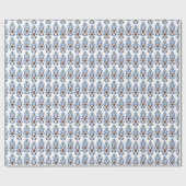 Ikat Abstract: Waterverf Oosterse motieven. Cadeaupapier (Vlak)