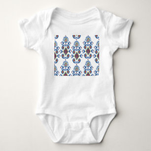 Ikat Abstract: Waterverf Oosterse motieven. Romper