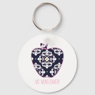 Ikat Apple-leraar Sleutelhanger
