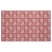 Ikat Aztec - Deep Red en White Stof (Fat Quarter)