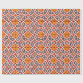 Ikat Aztec: Etnische gestreepte textuur Cadeaupapier (Vlak)