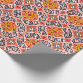 Ikat Aztec: Etnische gestreepte textuur Cadeaupapier (Hoek)