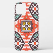 Ikat Aztec: Etnische gestreepte textuur Case-Mate iPhone Case (Achterkant)