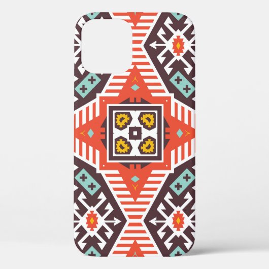 Ikat Aztec: Etnische gestreepte textuur Case-Mate iPhone Case (Achterkant)