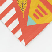 Ikat Aztec: Etnische gestreepte textuur Fleece Deken (Hoek)