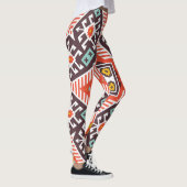 Ikat Aztec: Etnische gestreepte textuur Leggings (Rechts)