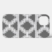 Ikat Aztec motief - Donker en lichtgrijs Case-Mate iPhone Case (Achterkant (horizontaal))