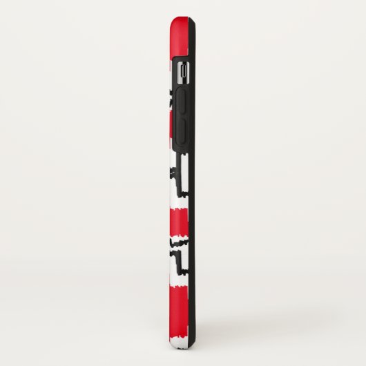 Ikat Aztec Patroon - Rood, Zwart en Wit Case-Mate iPhone Case (Achterkant/links)