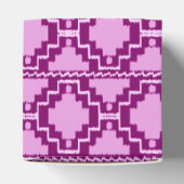 Ikat Aztec Pattern - Amethyst Paars en Violet Bedankdoosjes (Bovenkant)