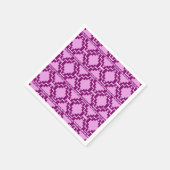 Ikat Aztec Pattern - Amethyst Paars en Violet Servet (Hoek)