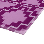 Ikat Aztec Pattern - Amethyst Paars en Violet Snijplank (Hoek)