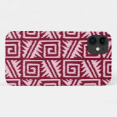 Ikat Aztec Pattern - Burgundy and Pink Case-Mate iPhone Case (Achterkant (horizontaal))