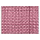 Ikat Aztec Pattern - Burgundy and Pink Tafelkleed (Voorkant (Horizontaal))
