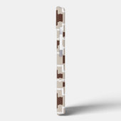 Ikat Aztec Pattern - Chocolate Brown and Taupe Case-Mate iPhone Case (Achterkant / Links)
