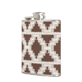 Ikat Aztec Pattern - Chocolate Brown and Taupe Heupfles (Links)