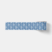 Ikat Aztec Pattern - Cobalt Blue and White Grosgrain Lint (Voorkant)