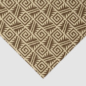 Ikat Aztec Pattern - Dark Brown and Tan Tissuepapier (Detail)