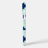 Ikat Aztec Pattern - Indigo en lichtblauw Case-Mate iPhone Case (Achterkant / Links)