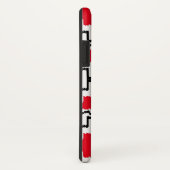 Ikat Aztec Pattern - Red, Black en White Case-Mate iPhone Case (Achterkant/rechts)
