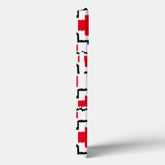 Ikat Aztec Pattern - Red, Black en White Case-Mate iPhone Case (Achterkant / Rechts)