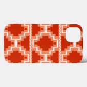 Ikat Aztec Pattern - Rust, Oranje en wit Case-Mate iPhone Case (Achterkant (horizontaal))