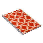 Ikat Aztec Pattern - Rust, Oranje en wit Notitieboek (Rechterzijde)