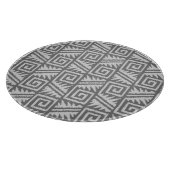 Ikat Aztec Pattern - Shades of Grey / Grey Snijplank (Hoek)