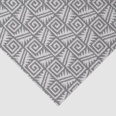 Ikat Aztec Pattern - Shades of Grey / Grey Tissuepapier (Detail)
