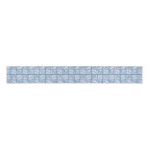 Ikat Aztec Pattern - Sky Blue and White Grosgrain Lint (Voorkant)