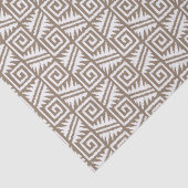 Ikat Aztec Pattern - Taupe Tan and Cream Tissuepapier (Detail)