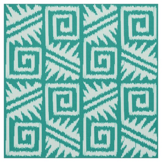 Ikat Aztec - Seafoam Green Stof (Swatch)
