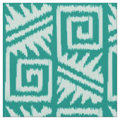Ikat Aztec - Seafoam Green Stof (Close Up)